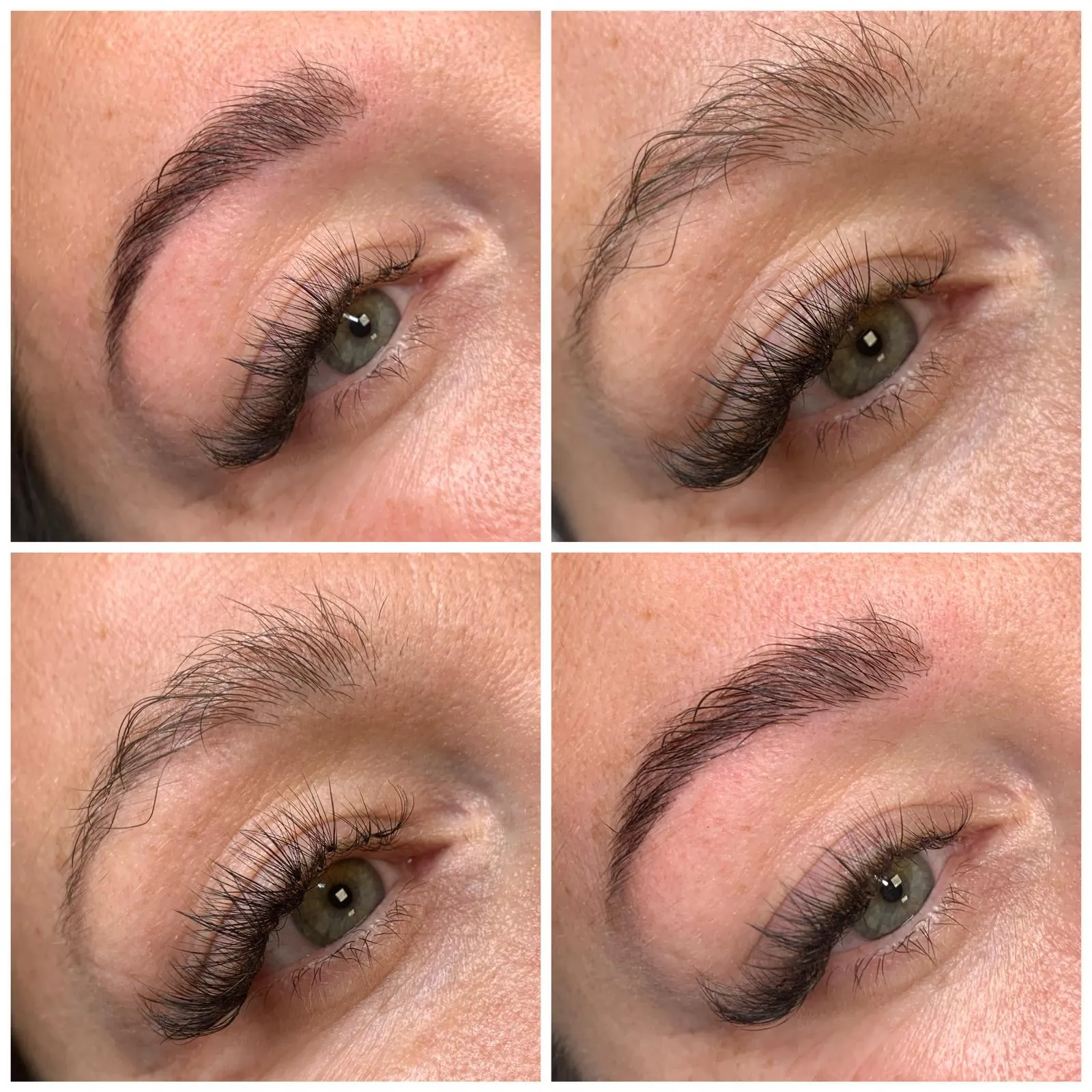 Ergebnis einer Wimpernverlängerung